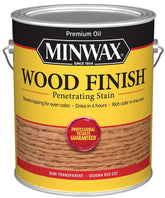 Minwax Wood Finish 710860000 Wood Stain, Sedona Red, Liquid, 1 gal, Can